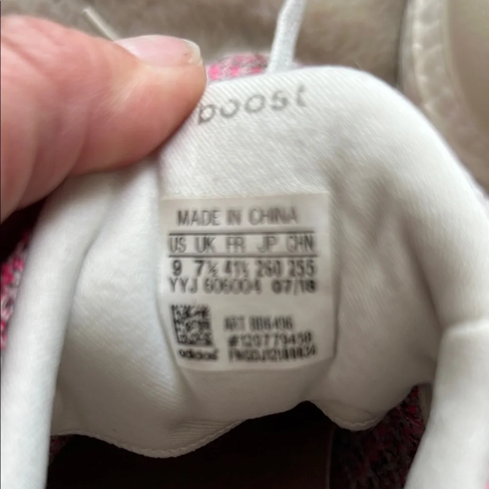 Adidas Ultra Boost Women's Pink Knit Running Shoes